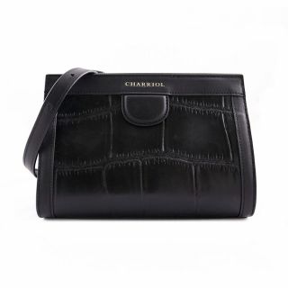 Deauville Croc-Crossbody bag-Black-S