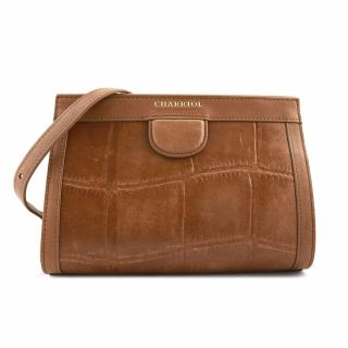 Deauville Croc-Crossbody bag-Brown