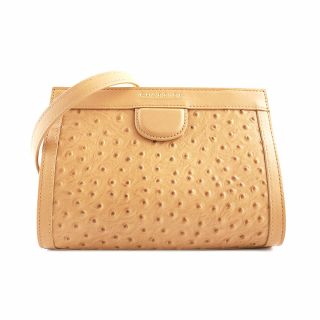 Deauville Ostrich-Crossbody bag-Light brown