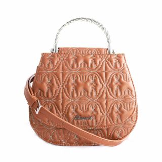 Quilted Celtic -Handbag-Brown