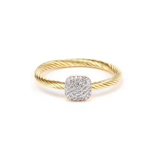 Solid gold ring