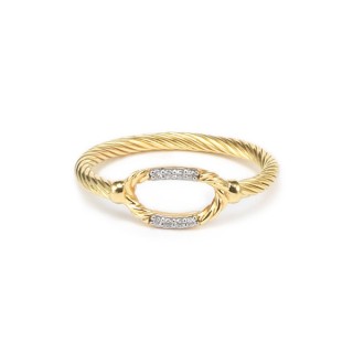 Solid gold ring