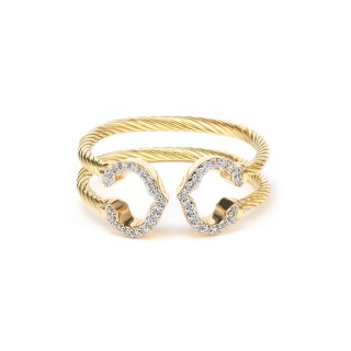 Solid gold ring